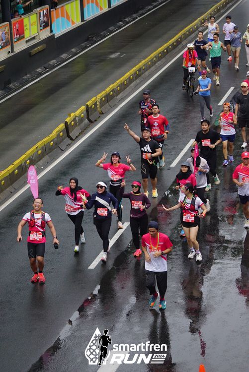 Race photo from Smartfren Run 2024