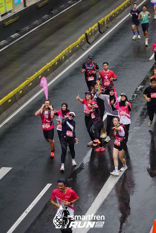 Race photo from Smartfren Run 2024