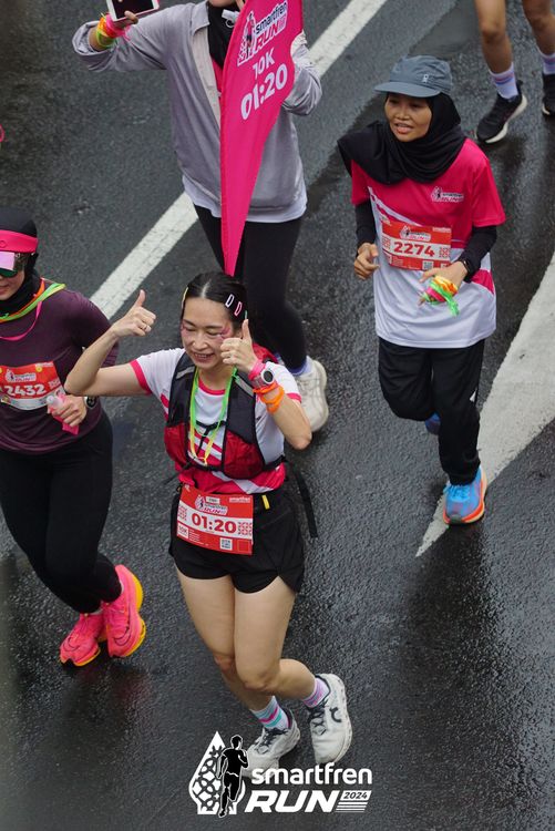 Race photo from Smartfren Run 2024