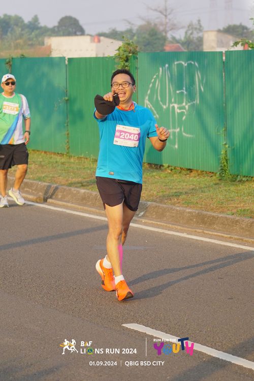 Race photo from BAF LIONS RUN 2024