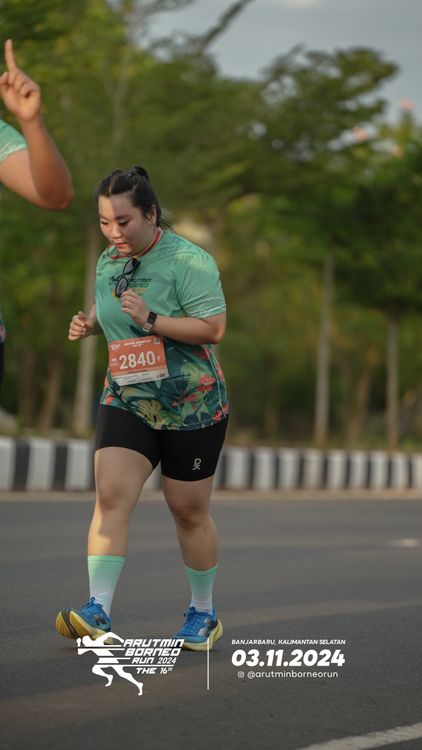 Race photo from Arutmin Borneo Run 2024
