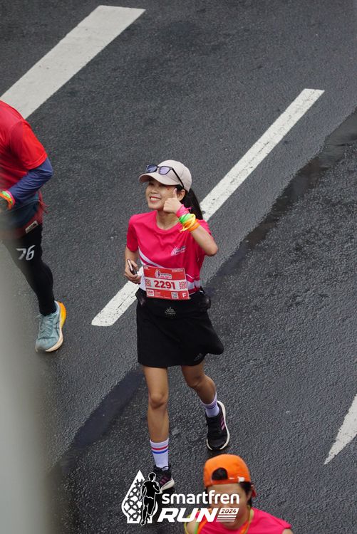 Race photo from Smartfren Run 2024