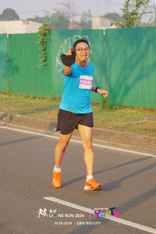Race photo from BAF LIONS RUN 2024