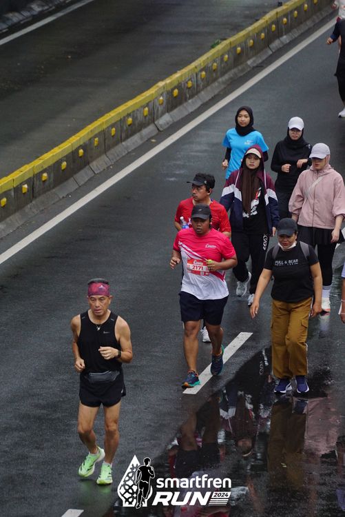 Race photo from Smartfren Run 2024
