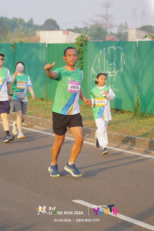 Race photo from BAF LIONS RUN 2024
