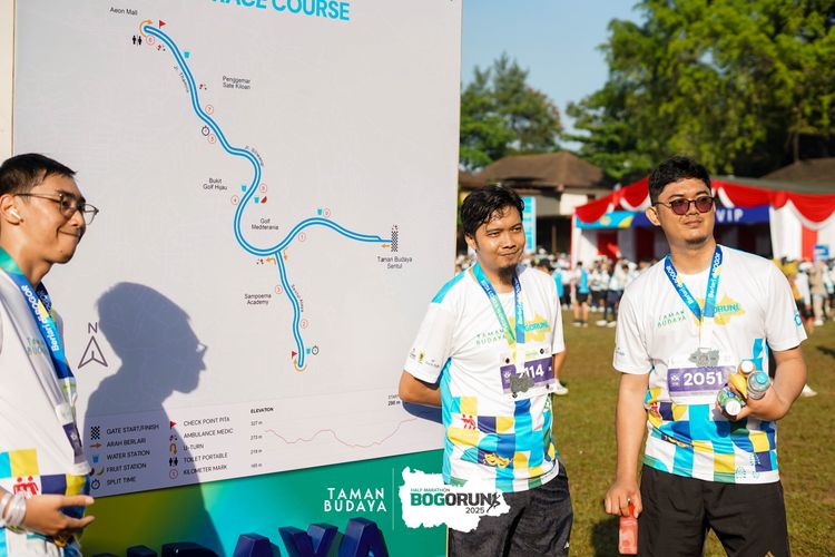 Race photo from Taman Budaya x BOGORUN 2025