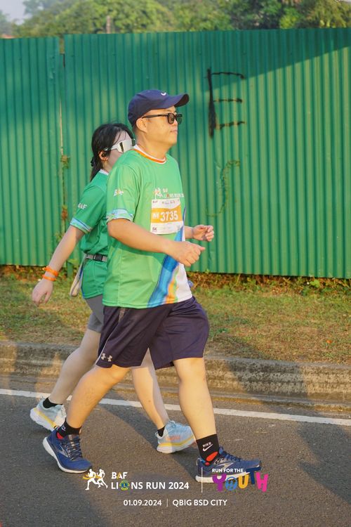 Race photo from BAF LIONS RUN 2024
