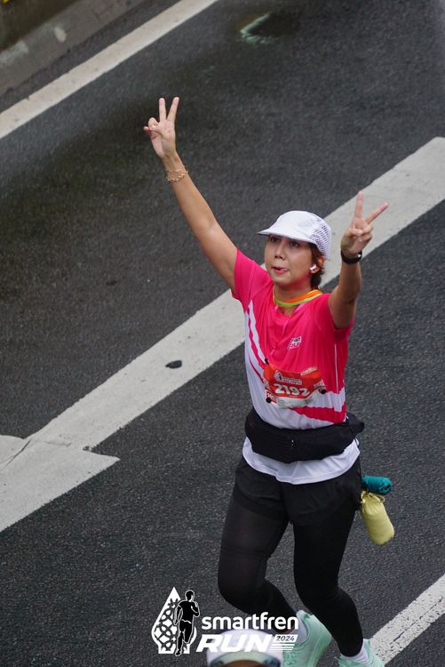 Race photo from Smartfren Run 2024