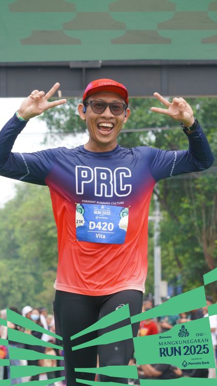 Race photo from Mangkunegaran Run 2025