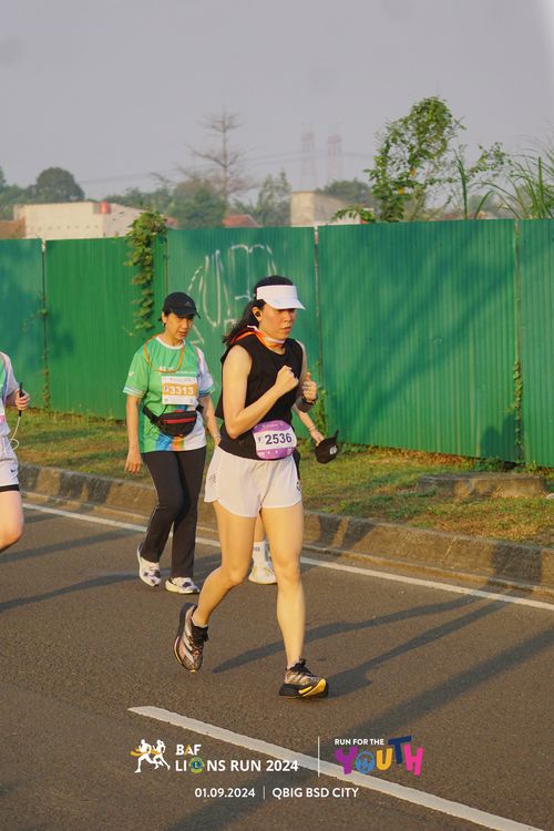 Race photo from BAF LIONS RUN 2024