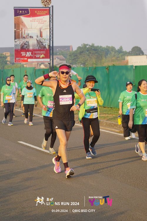 Race photo from BAF LIONS RUN 2024