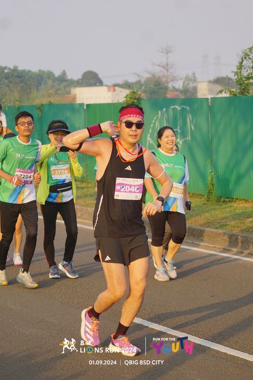 Race photo from BAF LIONS RUN 2024