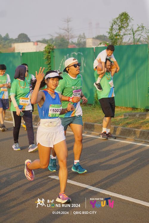Race photo from BAF LIONS RUN 2024