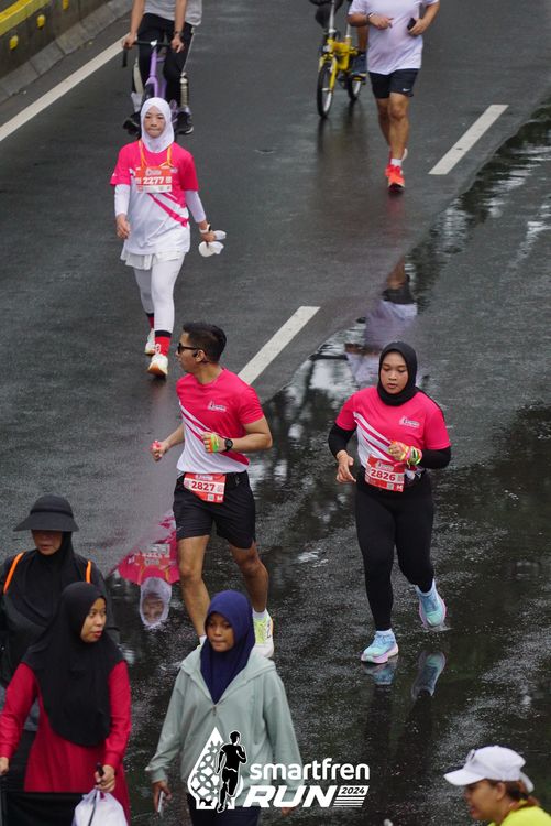 Race photo from Smartfren Run 2024