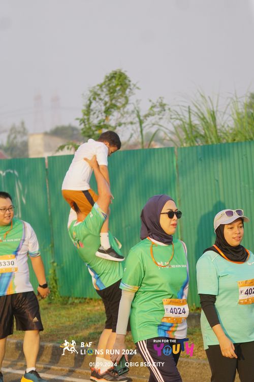 Race photo from BAF LIONS RUN 2024