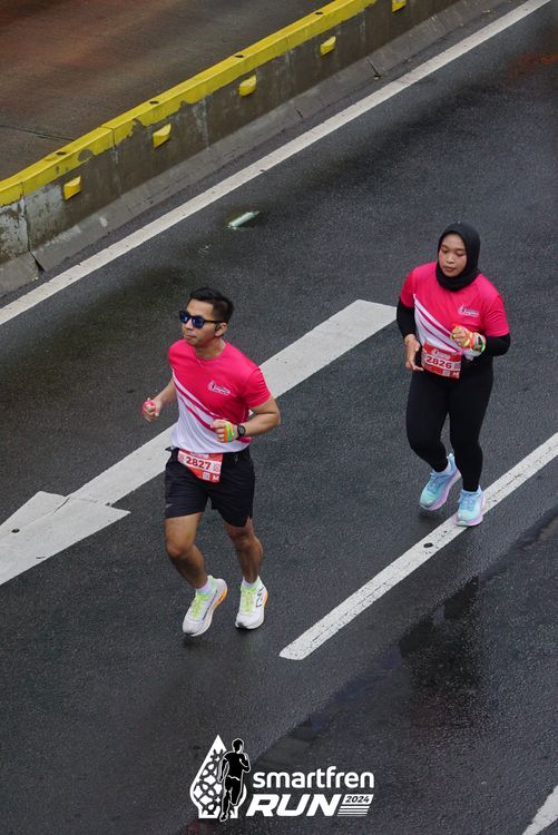Race photo from Smartfren Run 2024