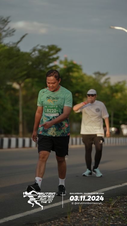 Race photo from Arutmin Borneo Run 2024