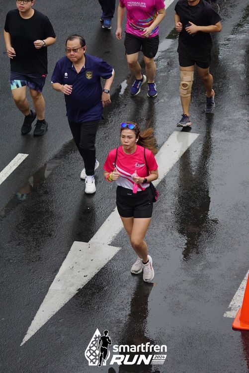 Race photo from Smartfren Run 2024