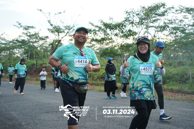 Race photo from Arutmin Borneo Run 2024
