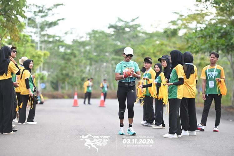 Race photo from Arutmin Borneo Run 2024