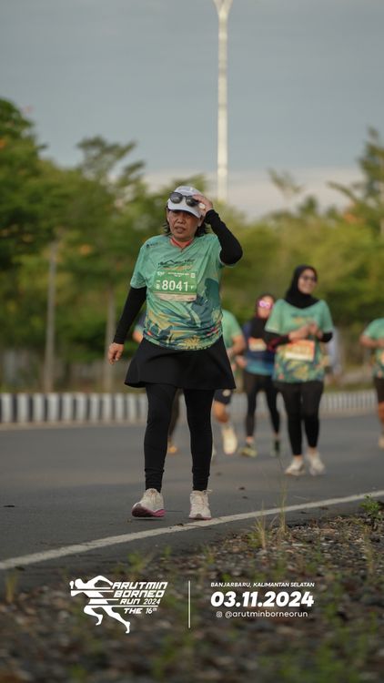 Race photo from Arutmin Borneo Run 2024