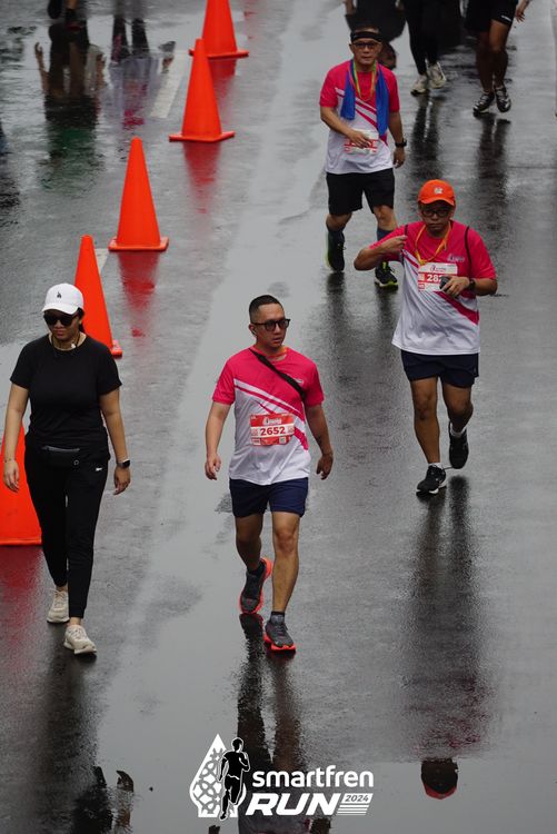 Race photo from Smartfren Run 2024
