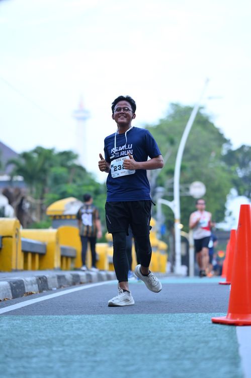 Race photo from KEMLU RUN 2025