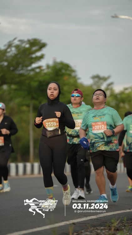 Race photo from Arutmin Borneo Run 2024