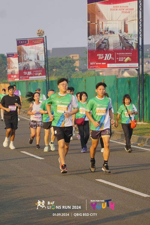 Race photo from BAF LIONS RUN 2024