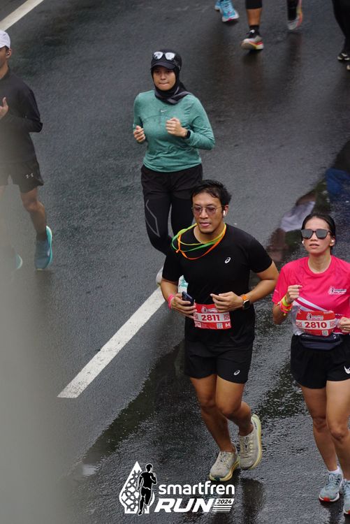 Race photo from Smartfren Run 2024