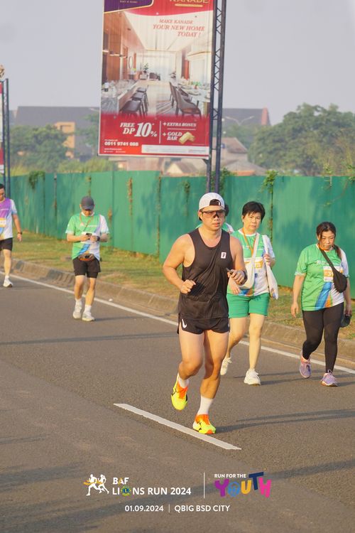 Race photo from BAF LIONS RUN 2024