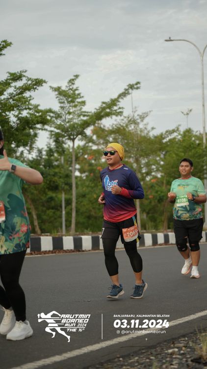 Race photo from Arutmin Borneo Run 2024