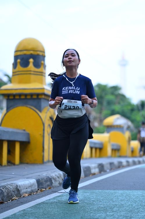 Race photo from KEMLU RUN 2025