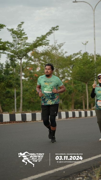 Race photo from Arutmin Borneo Run 2024