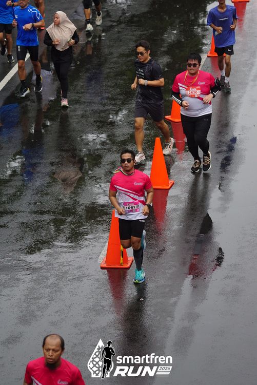 Race photo from Smartfren Run 2024