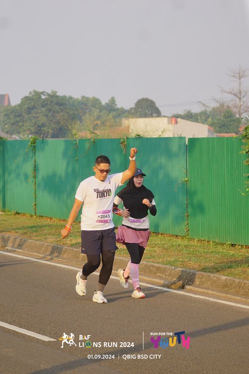 Race photo from BAF LIONS RUN 2024