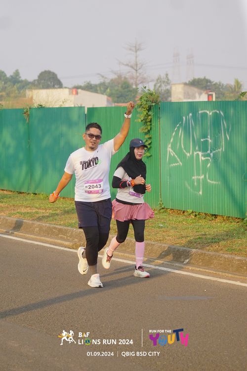 Race photo from BAF LIONS RUN 2024