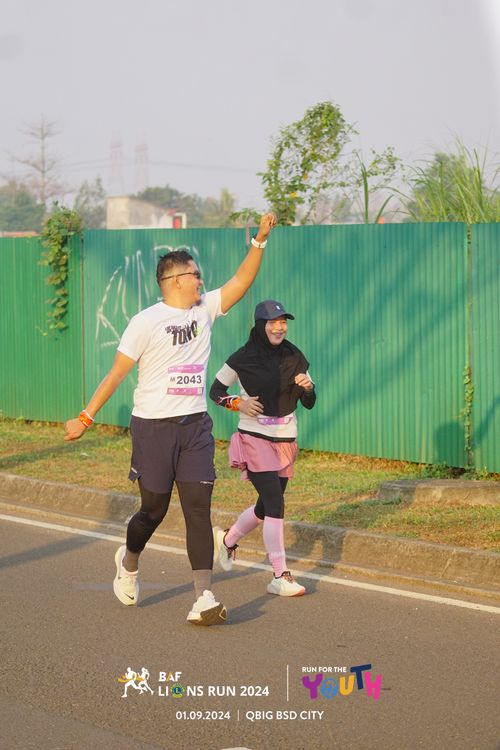 Race photo from BAF LIONS RUN 2024