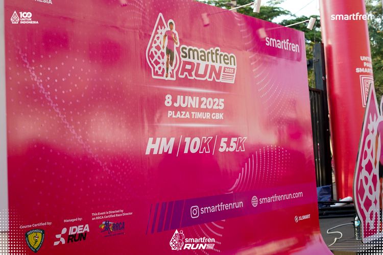 Race photo from Smartfren Run 2025 