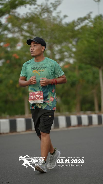 Race photo from Arutmin Borneo Run 2024