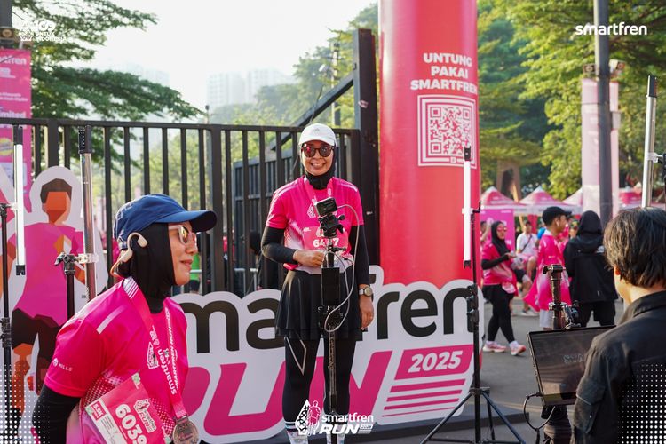 Race photo from Smartfren Run 2025 