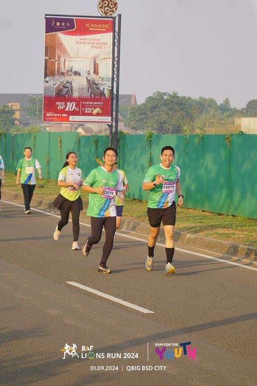 Race photo from BAF LIONS RUN 2024