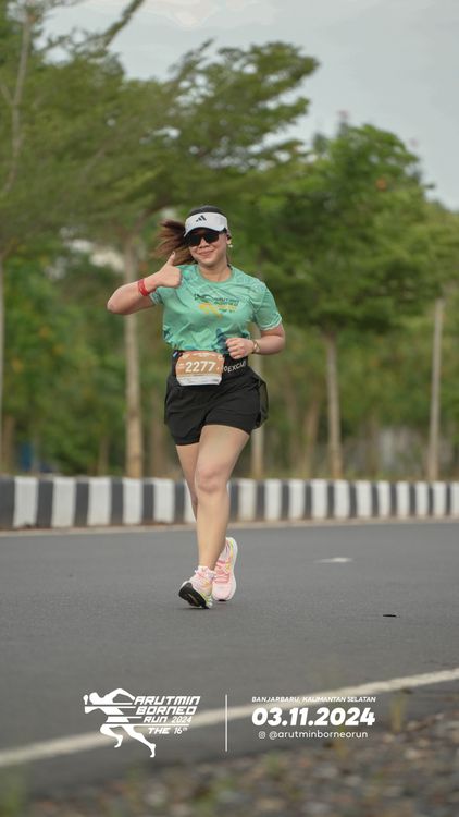 Race photo from Arutmin Borneo Run 2024