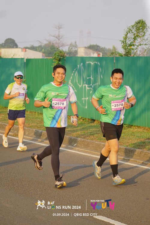 Race photo from BAF LIONS RUN 2024