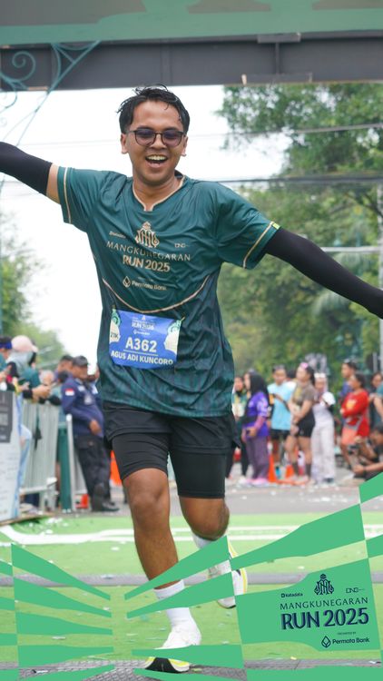 Race photo from Mangkunegaran Run 2025