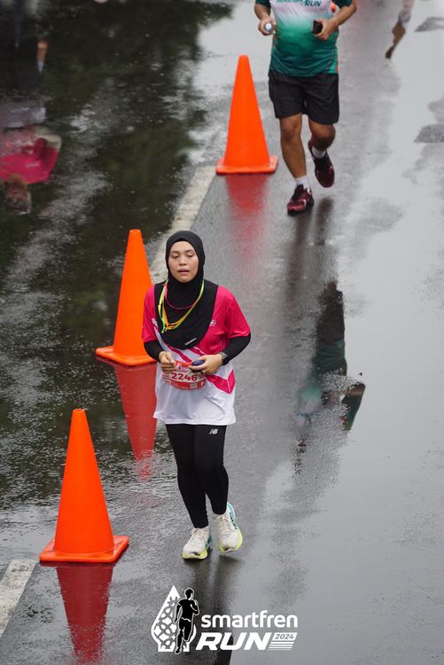 Race photo from Smartfren Run 2024