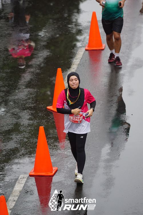 Race photo from Smartfren Run 2024