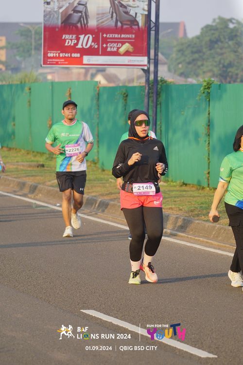 Race photo from BAF LIONS RUN 2024