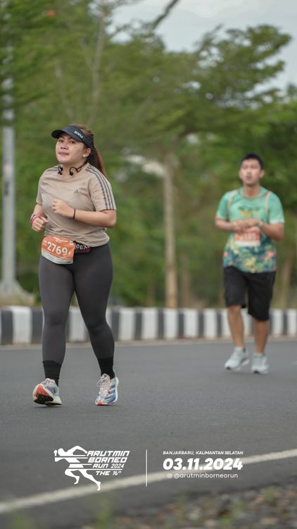 Race photo from Arutmin Borneo Run 2024