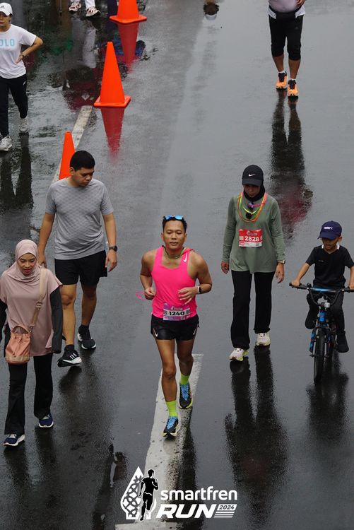 Race photo from Smartfren Run 2024